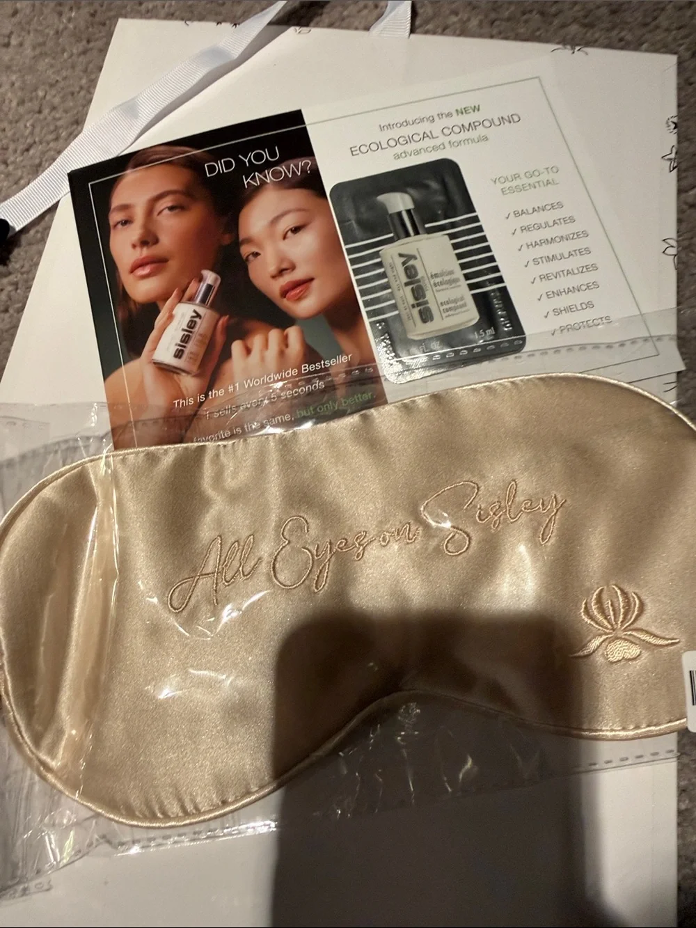 Sisley-Paris Skincare Gift Set with Gold and White Accents